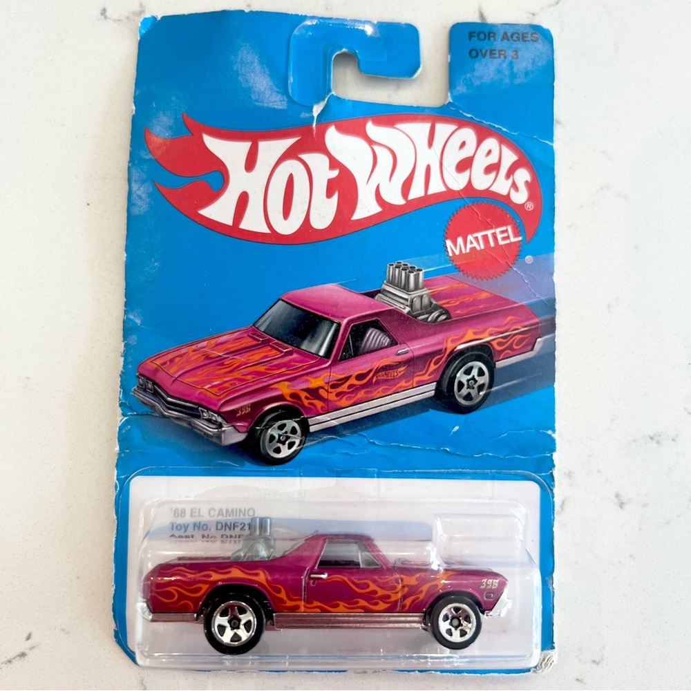 Hot Wheels Mattel Red and Purple Toy Car